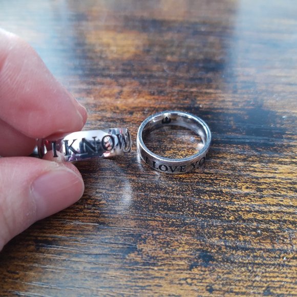 Star wars i love you / I know ring set - Picture 2 of 4